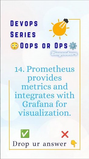 Q14: Does Prometheus Provide Metrics & Integrate With Grafana? | Monitoring Explained | #ZINGCODERS