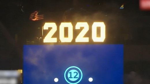 现场！纽约时代广场欢庆2020！水晶球降落伴璀璨烟火10亿人关注