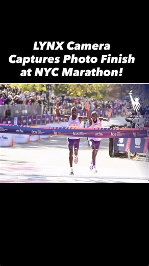 FinishLynx on Instagram: "Lynx camera captures photo finish at NYC Marathon! #finishlynx #photofinish #trackandfield #fullyautomatictiming"