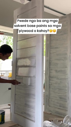 Pwede ba sa kahoy o plywood ang mga solvent base paints?🤔 #paintingtips #painter #painting | Shou TV