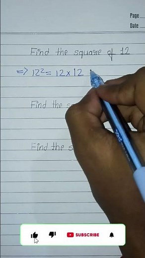 How to Find the Square of a Number (12, 25, 37) | Math Tutorial