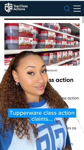267K views · 3.5K reactions | What are your thoughts on this class action?  #Plastics #Tupperware #Rubbermaid #ClassAction #Consumer | Top Class Actions | Facebook