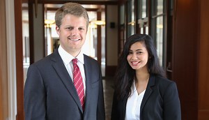 Complementary Opposites: Cole and Ahmed Win 88th Lile Moot Court Competition