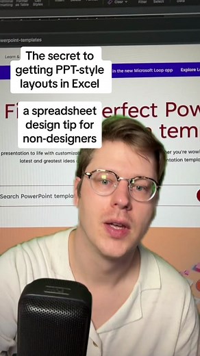 Here’s how to get PPT style designs in #Excel #exceltips #microsoftambassador