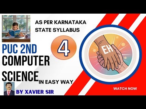 2nd PUC Computer Science | PU2 Chapter 1 | Exception Handling Part 4 | PU 2025 Exercise & Solution