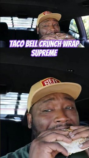 Taste Testing Taco Bell "Crunch Wrap Supreme" Full review! #shorts