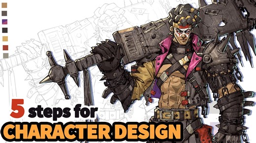 【角色设计】Designing EPIC Characters in 5 Easy Steps!