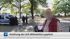 Der LKA-Mitarbeiter, der als Privatperson bei einer Pegida-Demo mit einem TV-Team aneinandergeriet, soll für eine Befragung seinen Urlaub unterbrechen, sagte Sachsens Innenminister Wöller. | tagesschau