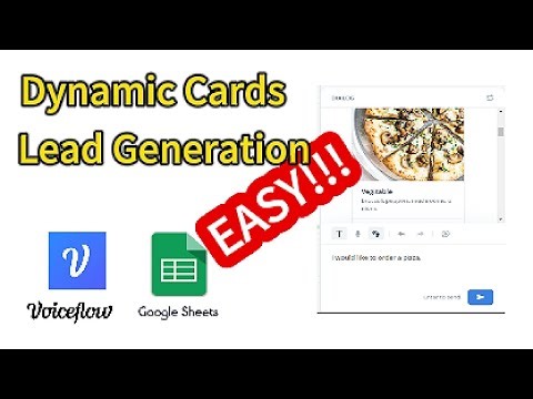Create a Bot in Voiceflow: Dynamic Cards/Lead Generation with Google Sheets (no Zapier or Airtable)
