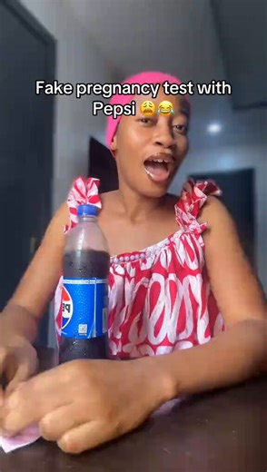 She tried a f@ke pregnancy test using Pepsi, and it worked🤯👀