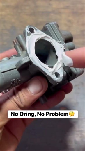 No O ring , No Problem #bosstantan #shortvideo #mechanic #carburetor #gasket