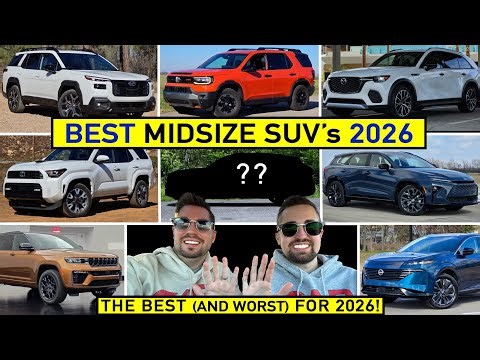 BEST 2-Row Midsize SUVs for 2026 -- Our TOP PICKS After Evaluating ALL of Them! (Top 10)