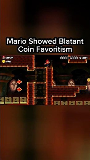 Ignored the other coins except that one 😭🪙 #mario #nintendo #retrogaming