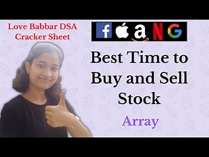 Best Time to Buy and Sell Stock | | Leetcode 121 | Love Babbar DSA Sheet | Array | Hindi