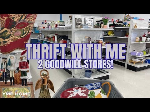 Thrift with Me at 2 GOODWILL Stores/ IN-STORE Thrifting for HOME DECOR + HAUL/ Vintage Finds