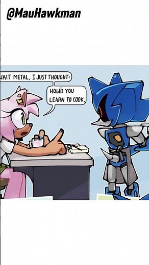 Wait Metal Sonic Can COOK?😲 #sonicthehedgehog #ship #metalsonic #neometalsonic #amyrose #comicdub