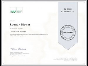 Coursera | Competitive Strategy All Quizzes Answers and Solutions