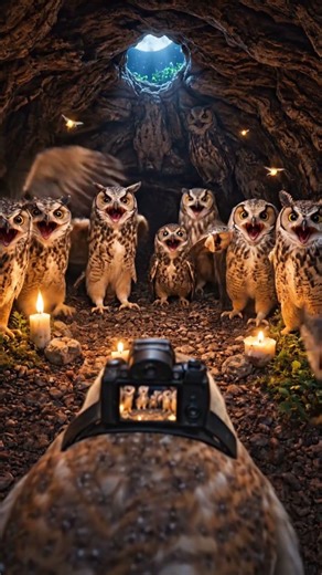 POV: Owl Enters a Secret Night Meeting and Everyone Starts Laughing 🦉😂 | Funny Animal Short