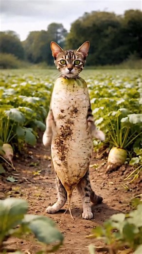 ねこまんま on Instagram: "Radish cat dance #radish #catdance #petdance #大根 #猫ダンス"