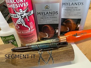 Easy Segmenting for woodturning, Segmented pen and Celtic knot examples.