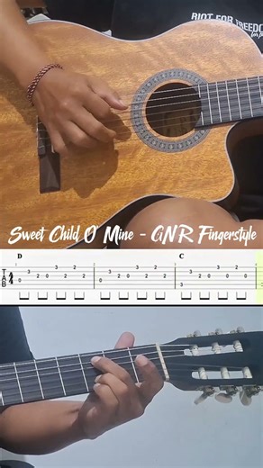Tutorial Gitar Gampang intro Sweet Child O' Mine💥