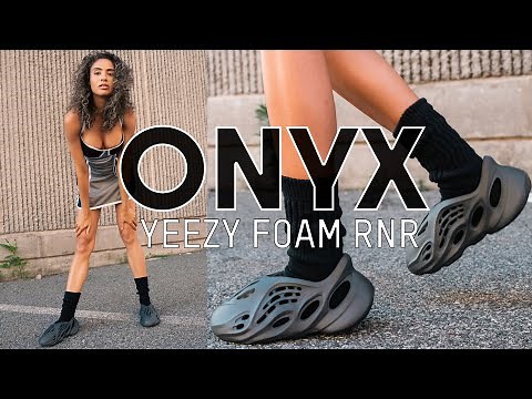 FINALLY! BUT IS IT ACTUALLY BLACK? Yeezy Foam RNNR Onyx On Foot Review and How to Style