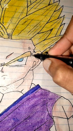I draw Gohan from dragon ball z