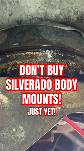Silverado Bushings, Body Mounts, Motor Mount, Suspension Lubricant WD-40 Silicone #silverado #repair