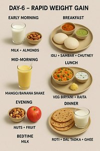 154K views · 273 reactions | Day-6 Rapid Weight Gain Diet Plan Weight Loss | Diet Plan | Meal Plan | The Balanced Plate | Facebook
