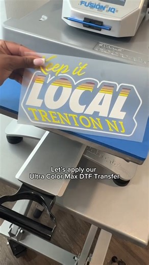🤯 Did you know it was this EASY to apply UltraColor MAX direct to film transfers?!? With a low-temp, one step, hot peel, application you’ll be cranking out orders QUICK 🙌 #ultracolormax #directtofilm #heatpressprinting #heatprinterlife #customapparel #stahls | Stahls'- All Things Heat Printing.