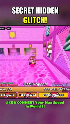 I Found a NEW GLITCH in +1 Speed Keyboard Escape World 2! ⚡