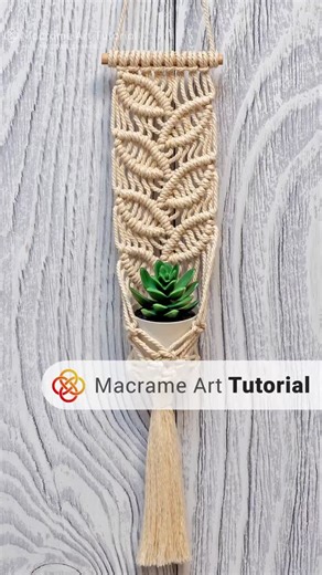 Easy Macrame Plant Hanger Tutorial for Beginners