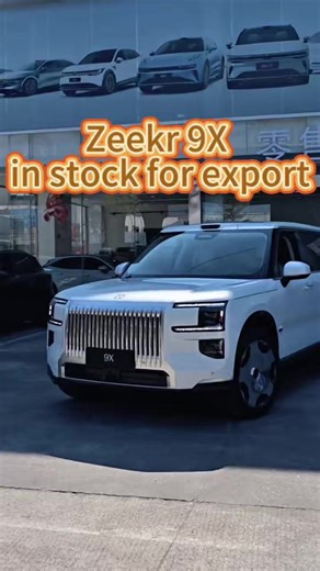 Zeekr 9X, white exterior with brown interior, in stock for export, only one unit available, first come first served!#ChineseCarsExport #LuxuryElectricSUV #Zeekr9XExport #AfricaCarMarket #ChinaCarsExportGhana
