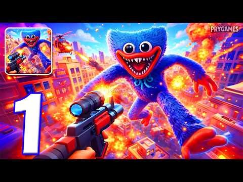 Giants Attack 3D - Gameply Walkthrough Part 1 - Giant Wanted Shooter Hunting (Android, iOS)