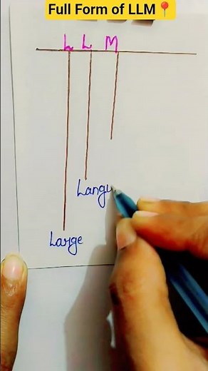 Large Language Model | Full Form of LLM | Meaning of LLM | #shorts #llm #largelanguagemodel #yt