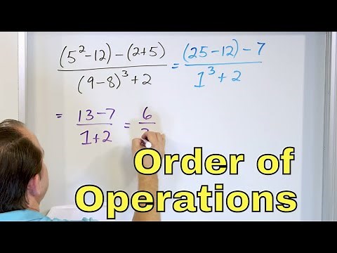 PEMDAS & Order of Operations with Fractions - [6-5-7]