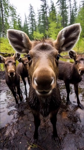 Adorable Baby Alaskan Animals Selfie Session