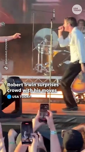 "Where's my Sally, tonight?" Singer Role Model brought out a "wild" Sally at the Laneway Festival in Perth, Australia. Wildlife expert Robert Irwin joined the singer onstage to show off his "Dancing with the Stars" moves. | USA TODAY Video