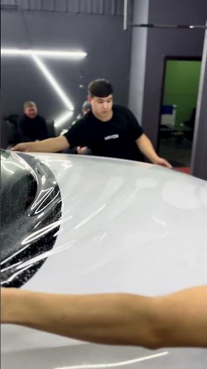 Installing paint protection film on a car