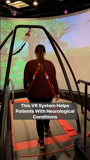 Virtual reality system helps patients with neurological conditions.