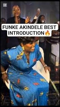 Best introduction of Funke Akindele at creative blueprint masterclass of success 🥰🫶💓🎉