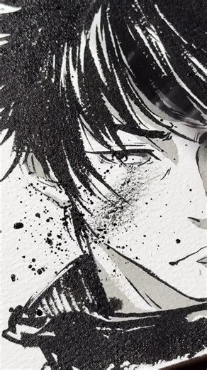 ⚡️Gavin⚡️ on Instagram: "My drawing got smudged! Win or lose situation? 🤔 . . . #drawing #fyp #dailyarts"