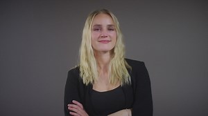 Sophisticated young blonde business woman smiling Free Stock Video Footage