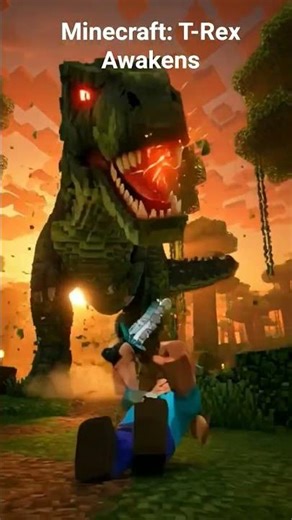 Minecraft: T-Rex Awakens #minecraft #dinosaur