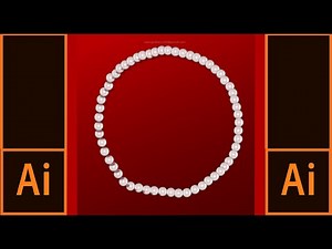 HOW TO ILLUSTRATE Pearl Necklace Illustration | Adobe Illustrator | Mesh Tool | SpeedART 2021