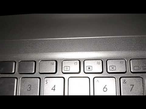 Decrease brightness, Increase brightness in Asus Notebook using Fn key