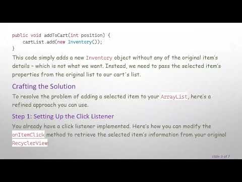 How to Add a Custom Object to an ArrayList in Android onClick Event