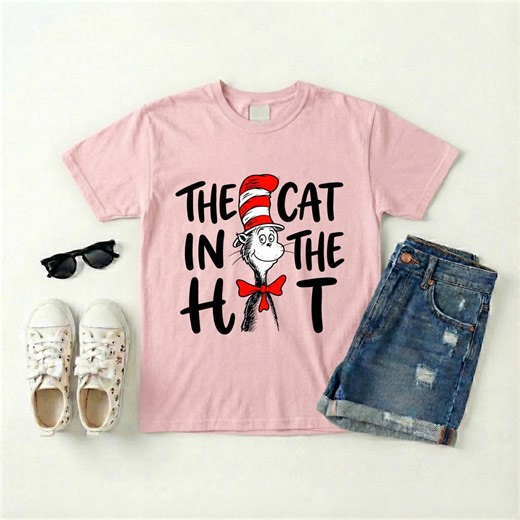 The Cat in the Hat Shirt for Kids, Read Across America Tee, Teacher Gift, Book Week Outfit - Etsy
