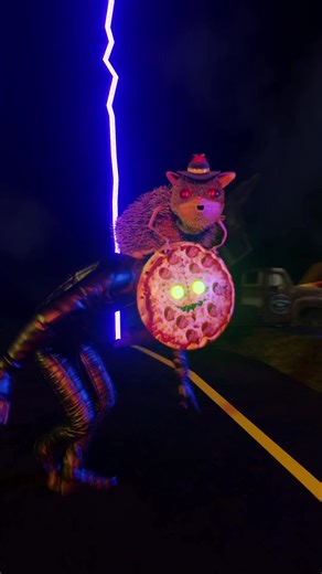 Day 1 of this furry little fella singing underground by Tom Waits 🍕 #marblecitypizza #sweetbabybiscuit #tomwaits #animation #3dcharacter #weirdcore #octobermusic