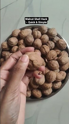 How to Remove the Walnut Shell Easily | Quick & Simple Trick | Crack & Peel Walnut Shell Fast!